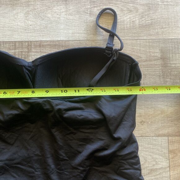 24th and Ocean Womens Size XL One Piece Swimsuit Black Geometric Padded Top - Picture 6 of 7